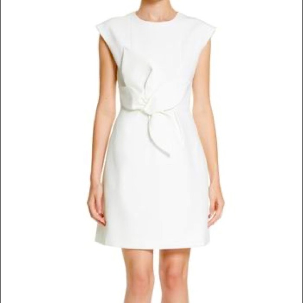 Ted Baker Bridal Cap Sleeve Structured Bow Dress